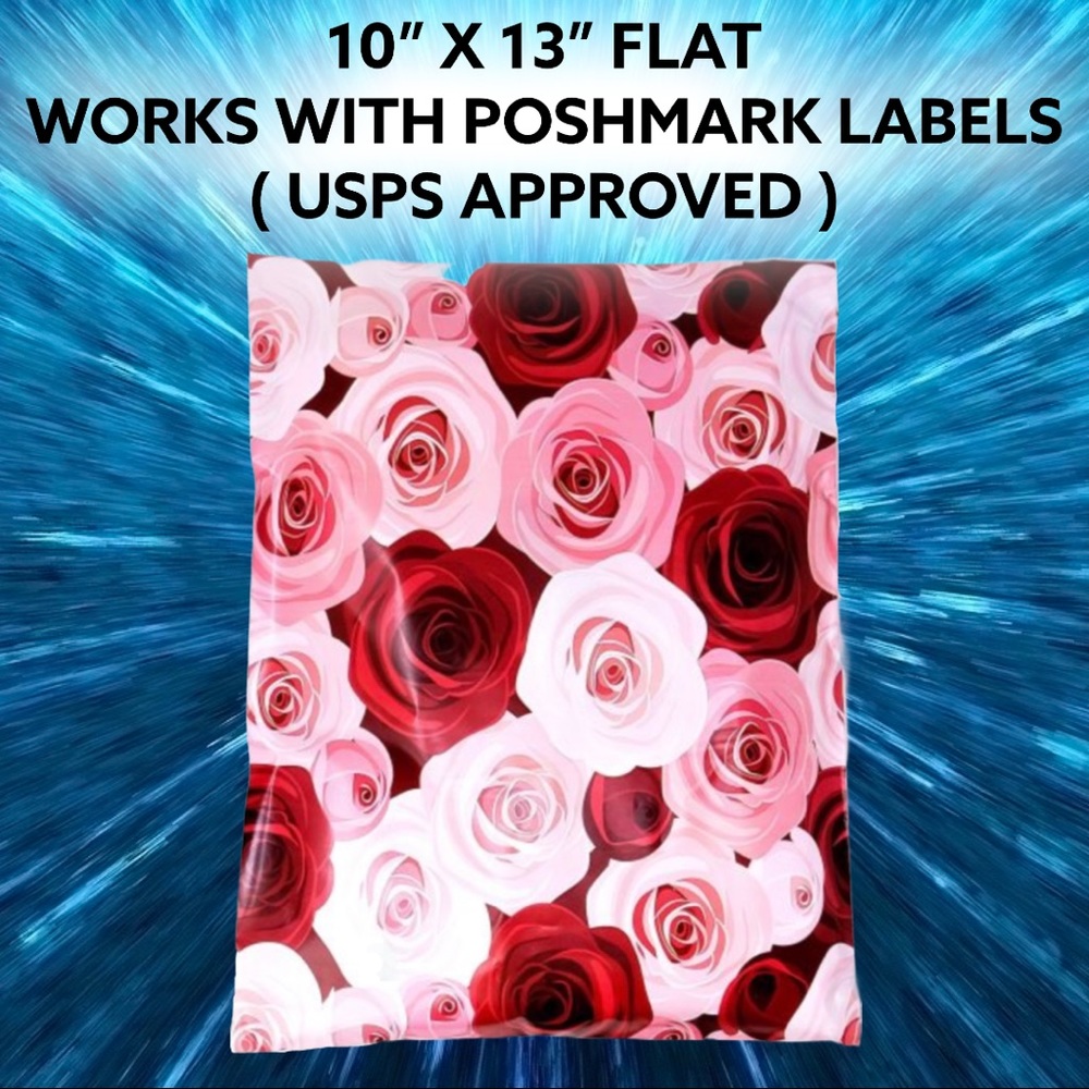 25 10X13 Rose Poly Mailers PRICE IS FIRM - Picture 5 of 8
